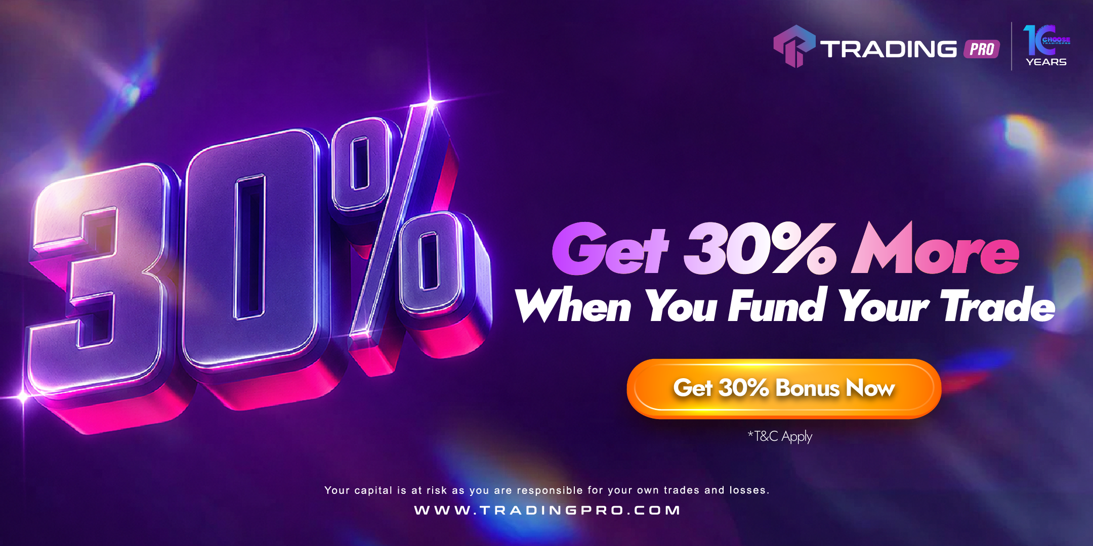 30% Deposit Bonus